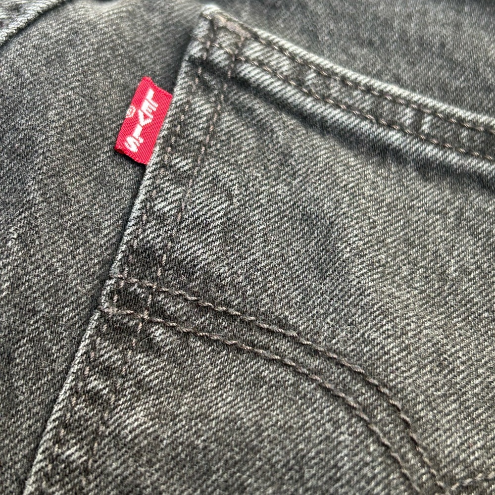 Levi's Charcoal Slim Straight Jeans - Picture 10 of 14